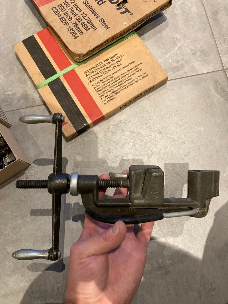 Pince à cercler, tendeur de cerclage Band-It, Enlèvement, Comme neuf, Inox