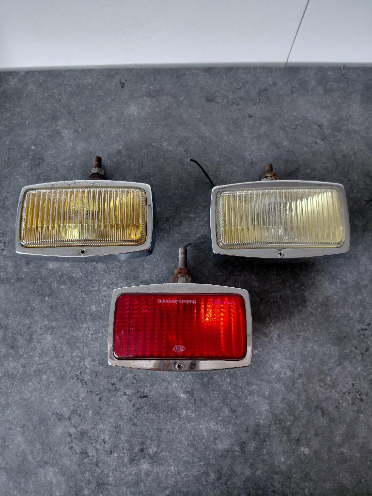 Set Hella 138 ZNX Mistlampen Early Bay Ambulance T1 T2 VW, Auto-onderdelen, Verzenden, Gebruikt, Overige automerken