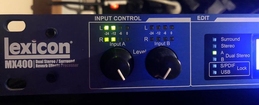 Lexicon mx 400 dual stéréo reverb delay, Musique & Instruments, Enlèvement, Comme neuf, Reverb