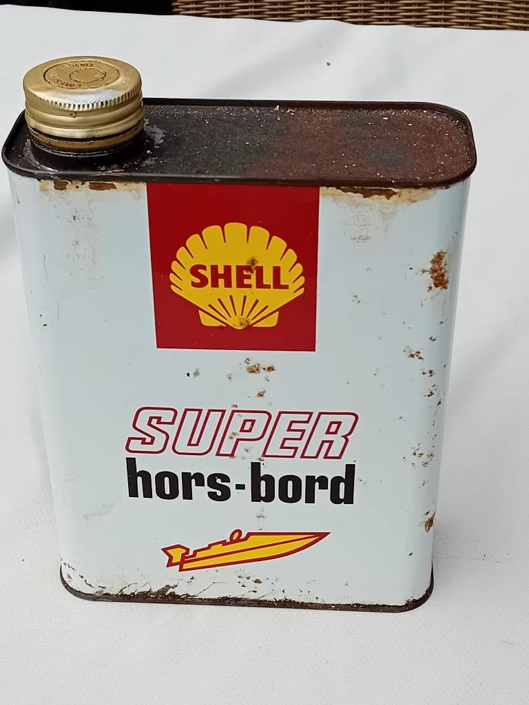 bidon d'huile vintage Shell Hors Bord, Enlèvement ou Envoi, Utilisé