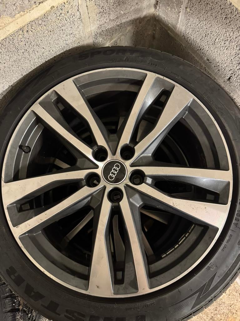 4 Jantes d’origine Audi 19” avec pneus Audi A6 C8 245/45 R19, Autos : Pièces & Accessoires, Pneus & Jantes, Pneus et Jantes, 245 mm