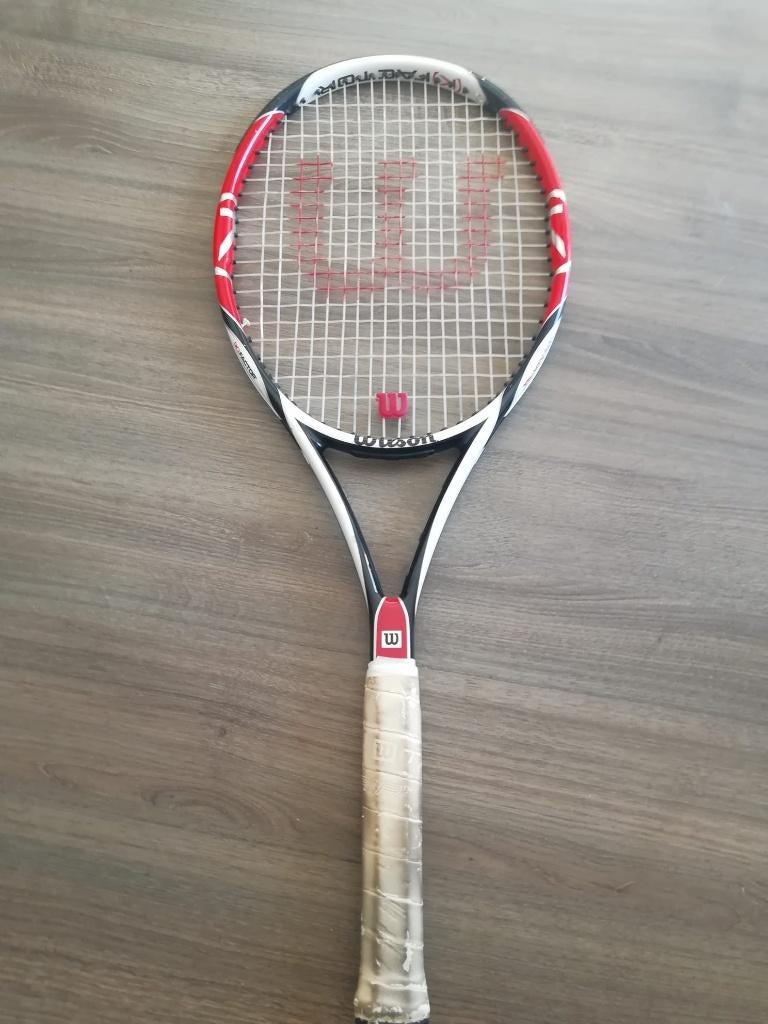 Wilson k factor racket, Sport en Fitness, Tennis, Ophalen of Verzenden, Gebruikt, Racket, Wilson