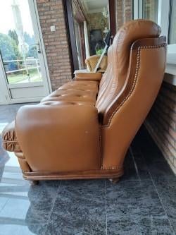 lederen zetel GRATIS, 75 à 100 cm, Banc droit, Enlèvement, Utilisé