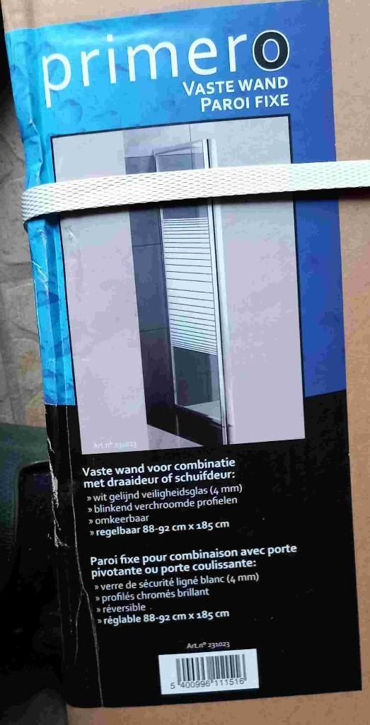 Paroi de douche 90cm, Bricolage & Construction, Enlèvement, Verre, Douche