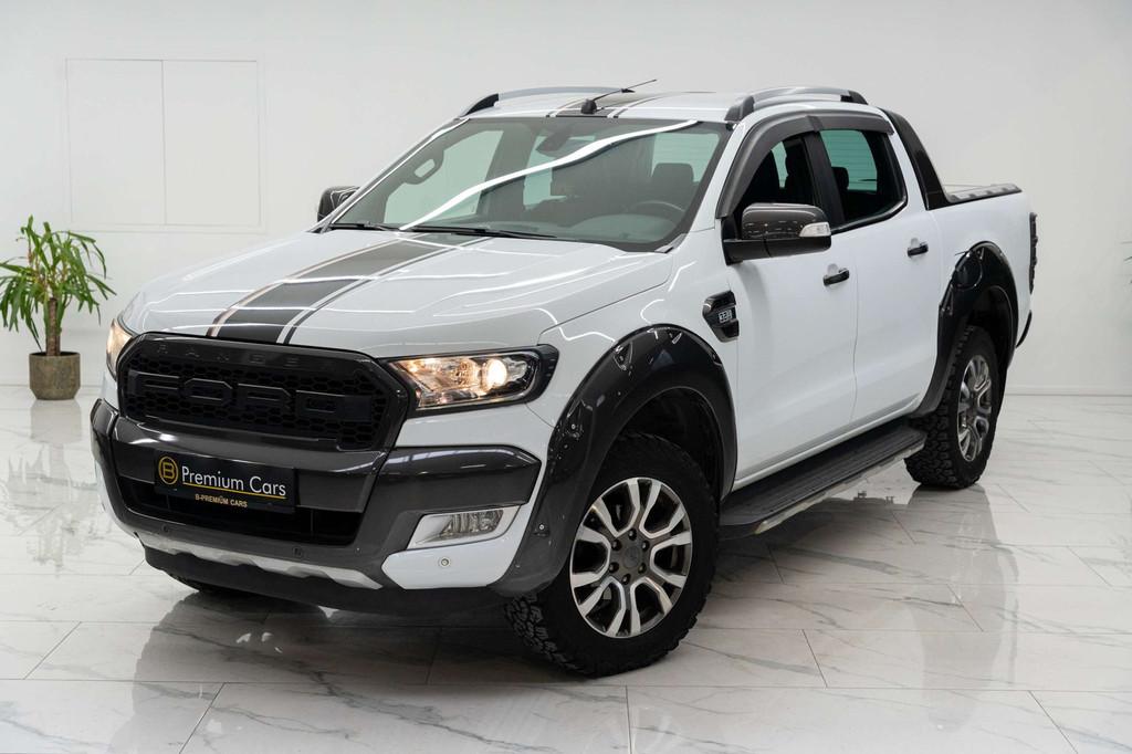 Ford Ranger 3.2TDCI 4x4 Wildtrack! Full option, Sfeer, Garan, Auto's, Automaat, 4 deurs, Gebruikt, Wit