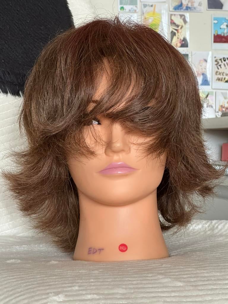 Kappers oefen hoofd pop (medium kort), Ophalen of Verzenden, Gebruikt