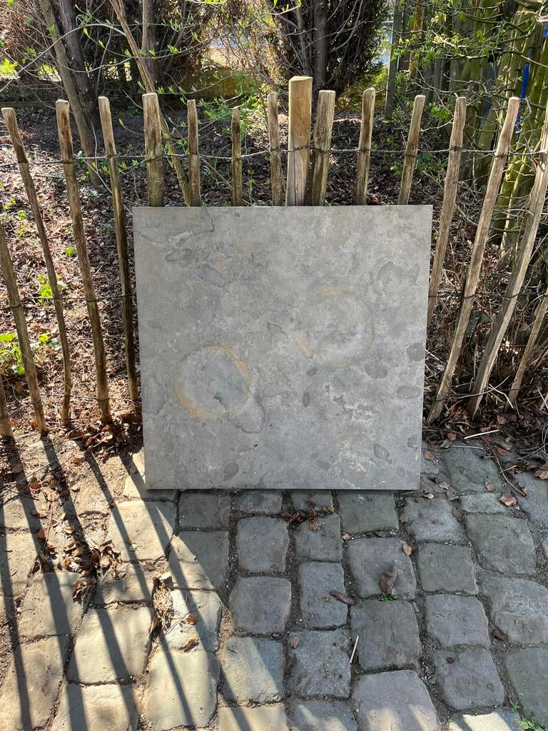 Blauwe steen, tafelblad, Jardin & Terrasse, Pavé & Dalles, Enlèvement, Utilisé, Pierre naturelle