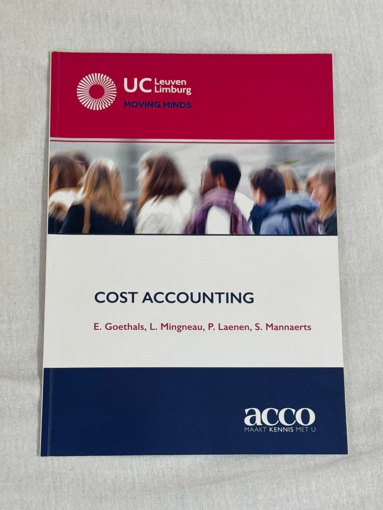 UCLL PXL - Cost Accounting, Boeken, Ophalen of Verzenden, Nieuw, Overige niveaus, Bedrijfseconomie