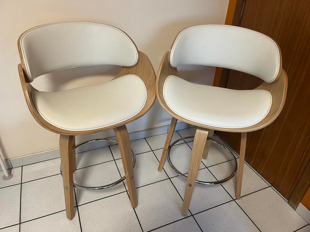 Tabouret de bar pivotant, Maison & Meubles, Tabourets de bar, 2 tabourets, Comme neuf, Enlèvement, Pivotant