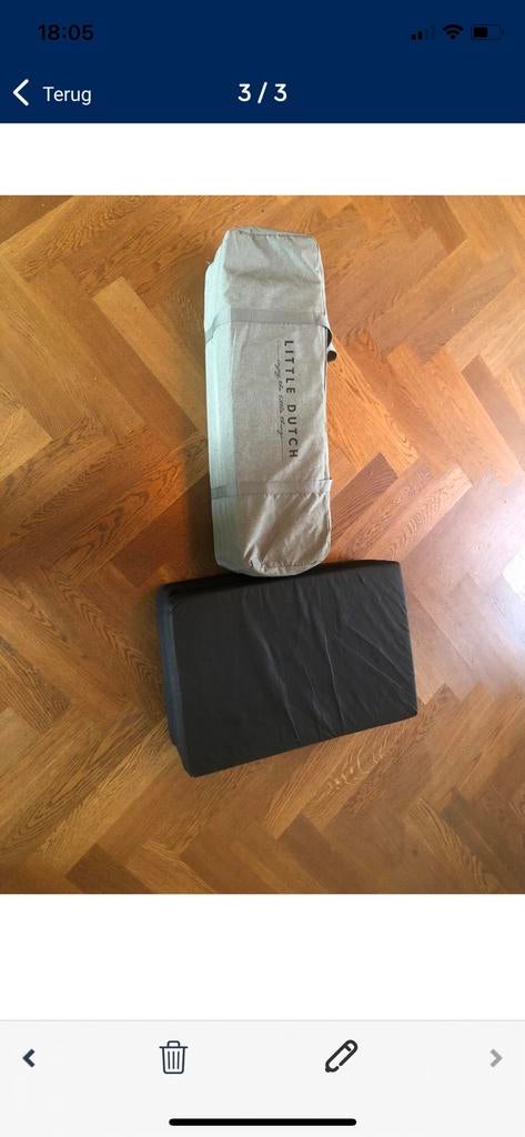 Reisbed baby Little Dutch, Ophalen, Matras