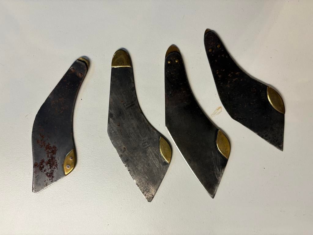 Lot de 4 Flammes de Vétérinaire Anciennes – XIXe/XXe, Enlèvement