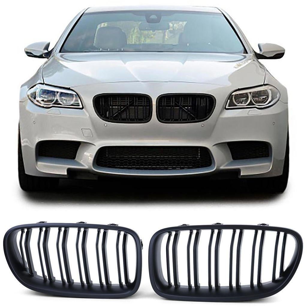 Grill Nieren Voor Bmw 5-serie F10 F11 Mat Zwart Dubbele M5 S, Verzenden