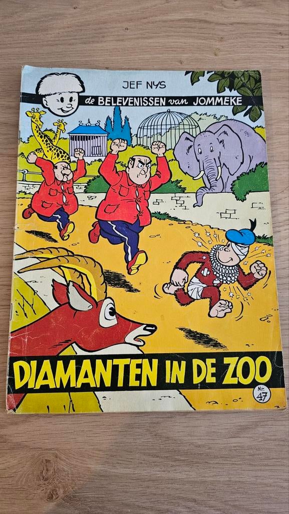 Jommeke nr. 47 – Diamanten in de zoo (vintage), Boeken, Strips | Comics, Jef Nys., Ophalen, Gelezen, Eén comic