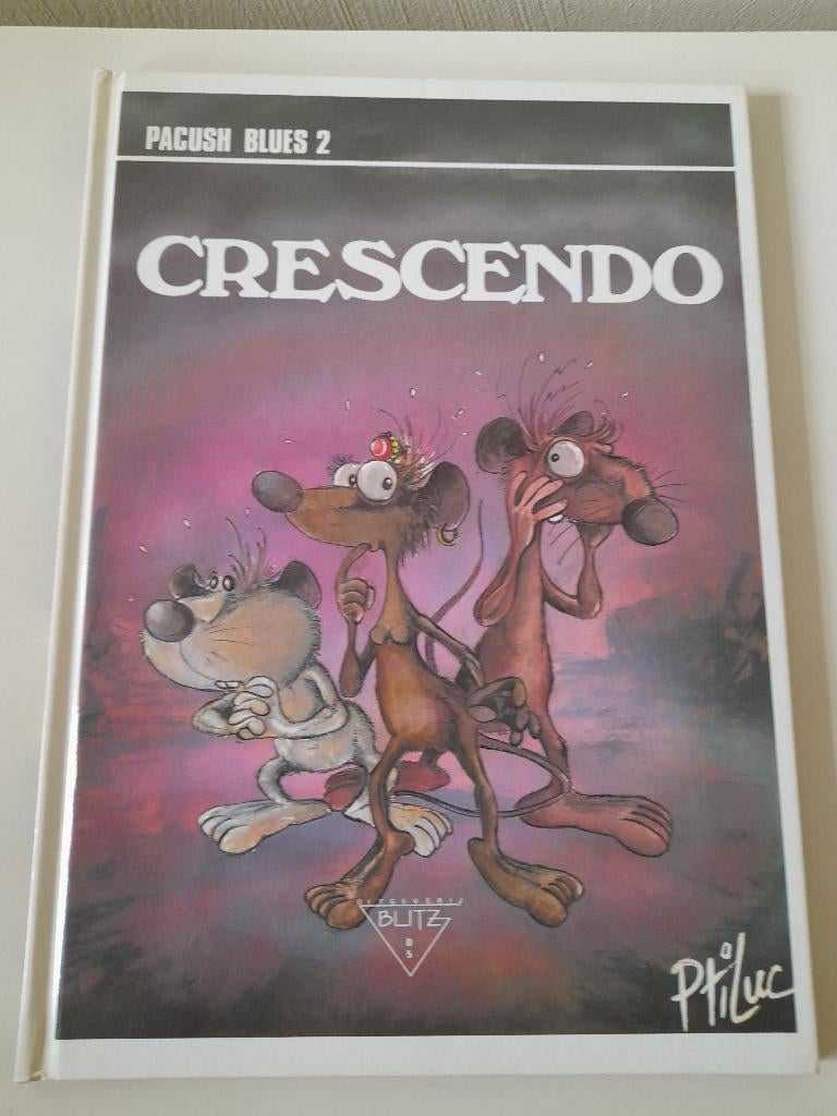 Strip - Ptiluc - Pacush Blues 2 Crescendo, Ophalen of Verzenden, Zo goed als nieuw