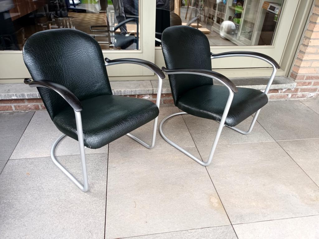 Paar originele vintage Gispen zetels, Ophalen