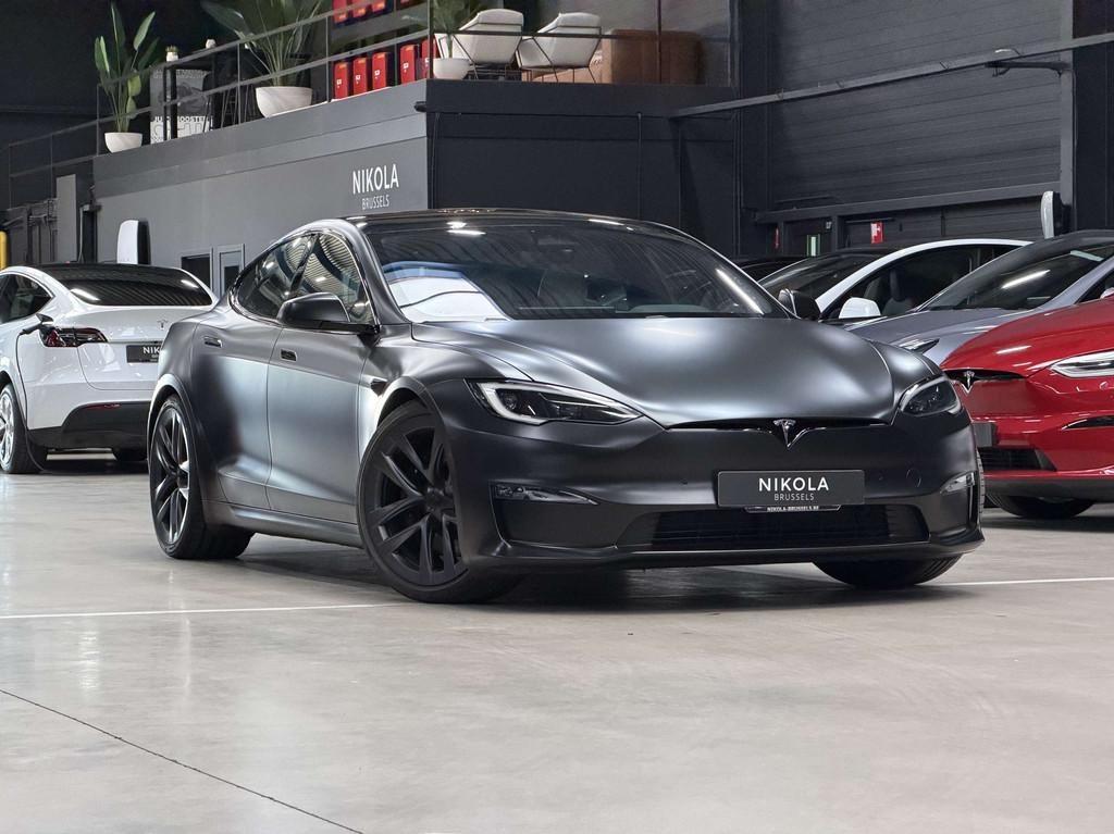 Tesla Model S PLAID - 1020 HP - 21" WHEELS - FACELIFT -AUTOP, Auto's, Tesla, Automaat, 75 kW, Gebruikt, https://public.car-pass.be/vhr/e6cb6484-92f2-4add-9d29-19ee0e6aea2a