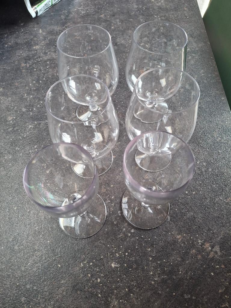 6 plastic glazen om te kamperen in nieuwstaat, Caravans en Kamperen, Ophalen of Verzenden, Zo goed als nieuw