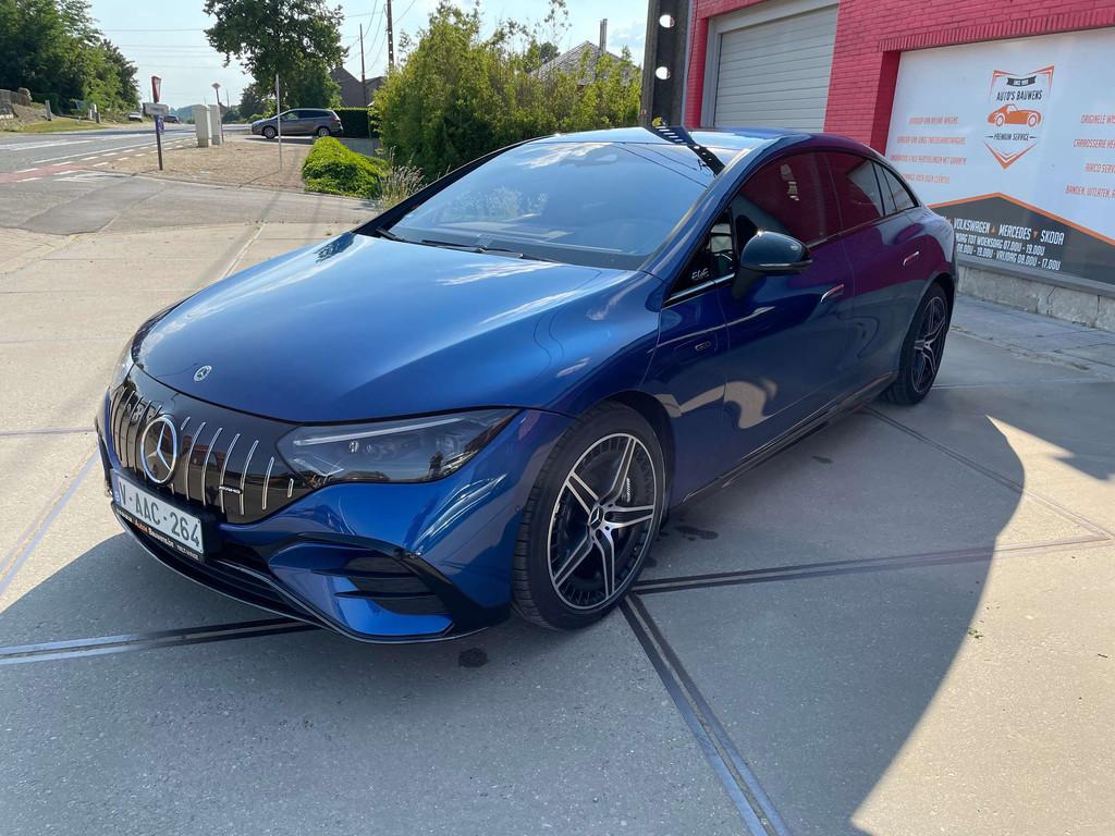 Mercedes-Benz EQE 43 HYPERSCREEN NIGHTPAKKET TREKHAAK AIRMAT, Automaat, Gebruikt, Alcantara, 350 kW