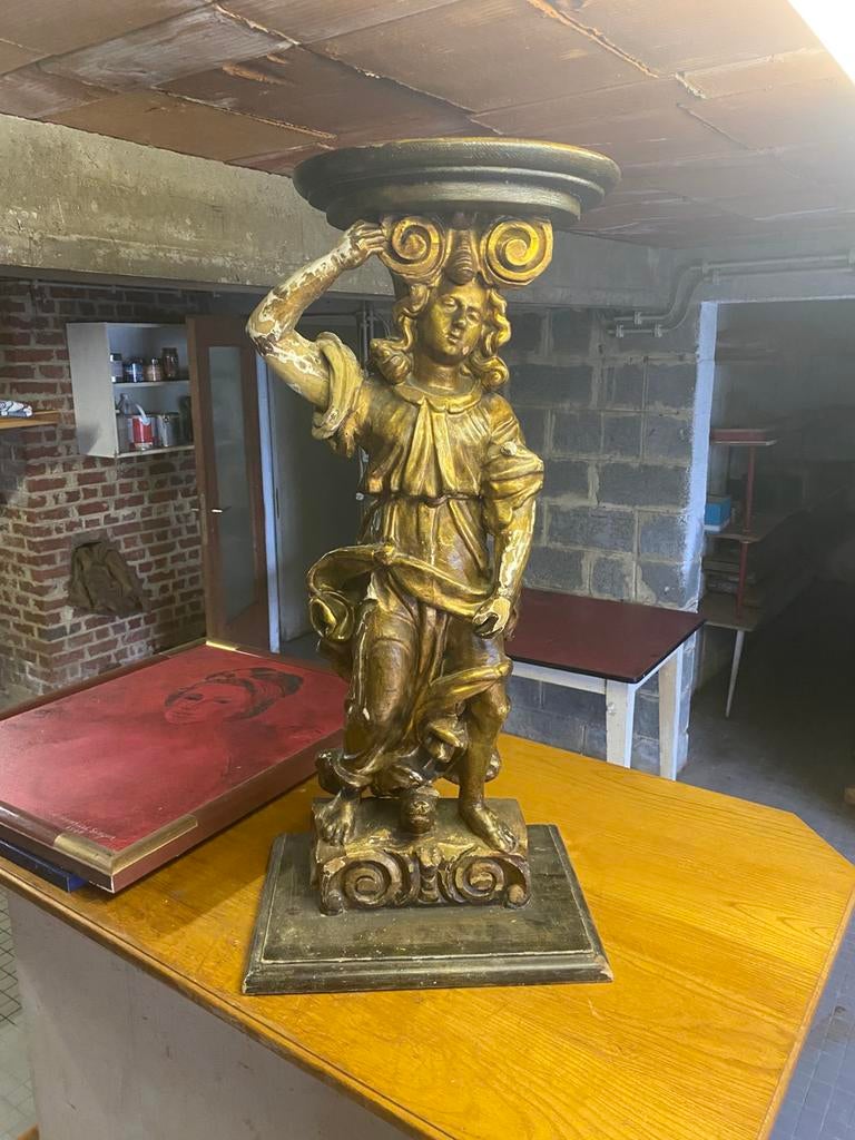 sculpture en chene ? en bon etat, Enlèvement