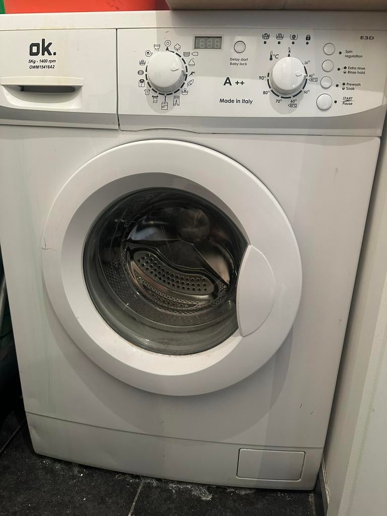 Wasmachine. 5kg - 1400 rpm - A++ (In goede staat), Ophalen, 1200 tot 1600 toeren, Gebruikt, Minder dan 85 cm