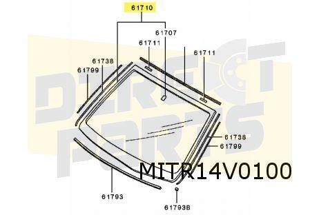 Mitshubishi Lancer Sedan/Wagon (9/03-3/08) voorruit (Groen), -, -, Nieuw, Ophalen of Verzenden
