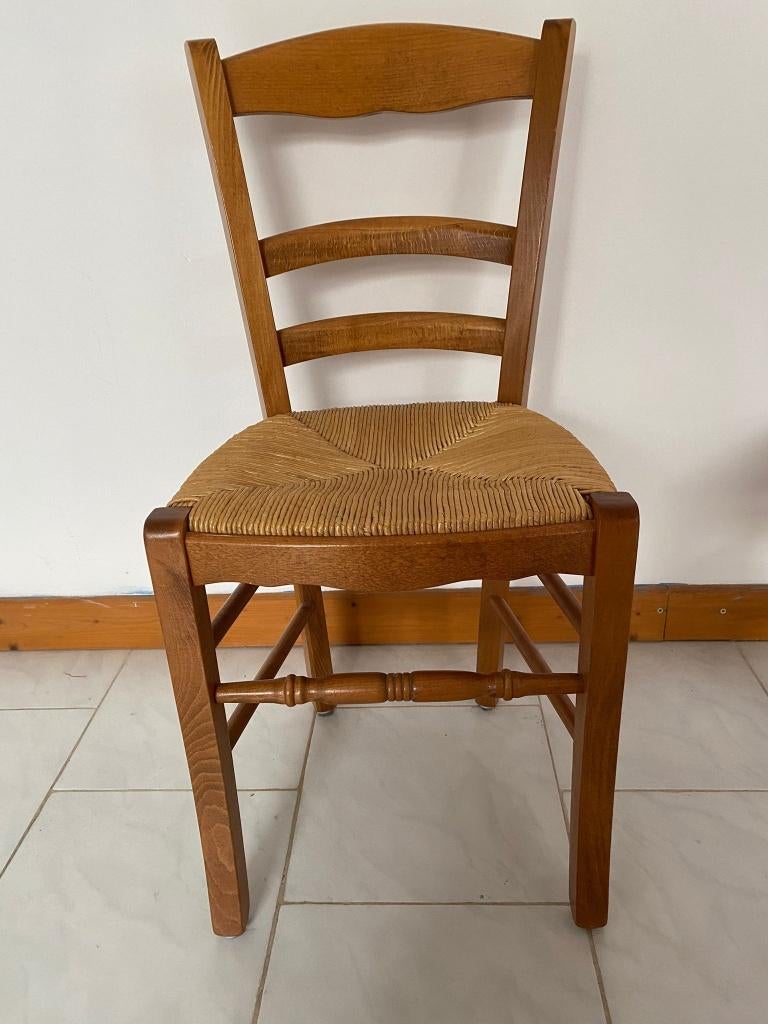 Chaises en bois    6 disponibles, Maison & Meubles, Comme neuf, Brun, Enlèvement, Cinq, Six Chaises ou plus