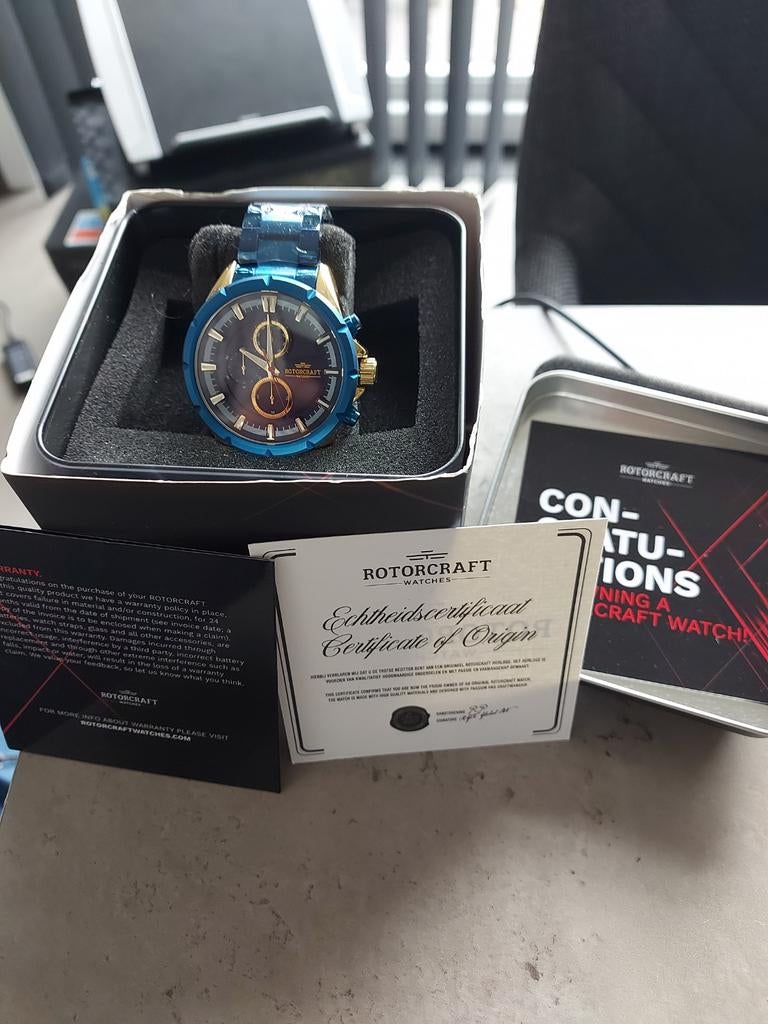 rotorcraft gear montre neuve, Enlèvement, Or, Or