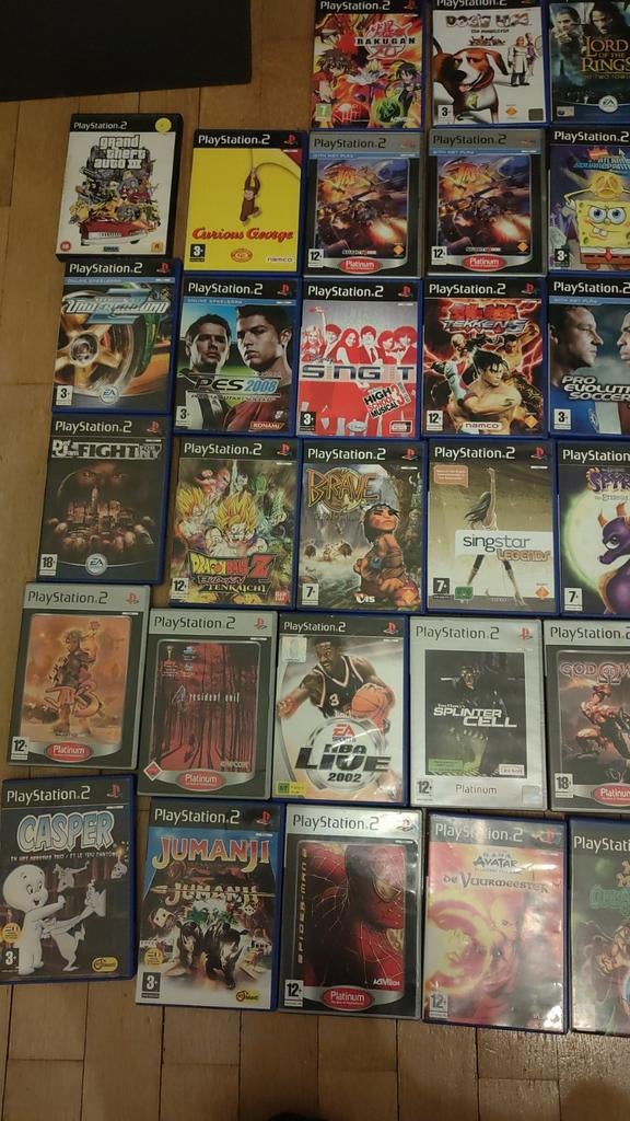 Verschillende PlayStation 2-games, Games en Spelcomputers