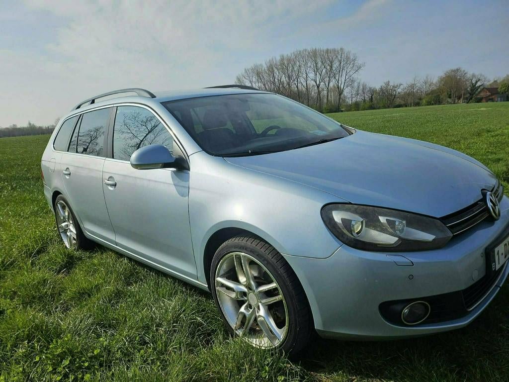 Volkswagen Golf 6 Variant. 2.0 tdi., Auto's, Euro 5, Zwart, Leder, Particulier