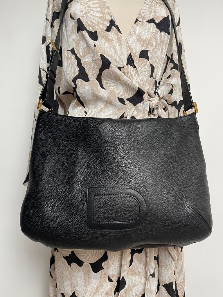 Delvaux cross over, Handtassen en Accessoires, Ophalen of Verzenden, Zo goed als nieuw, Zwart, Leer