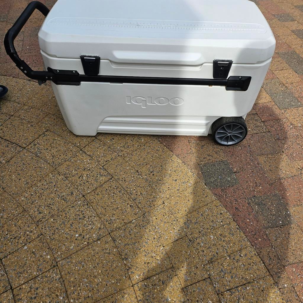 koelbox met wielen merk Igloo 104 LITER, Caravans en Kamperen, Ophalen, Koelbox