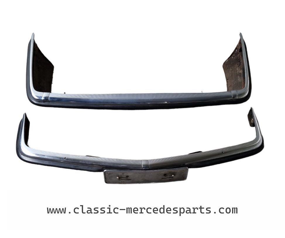 Voorbumper + achterbumper Mercedes 107 verchroomd, Autos : Pièces & Accessoires, Enlèvement, Utilisé, -, Arrière