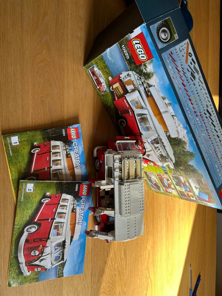 Lego volkswagen T1 ( 10220), Ophalen of Verzenden, Zo goed als nieuw, Lego