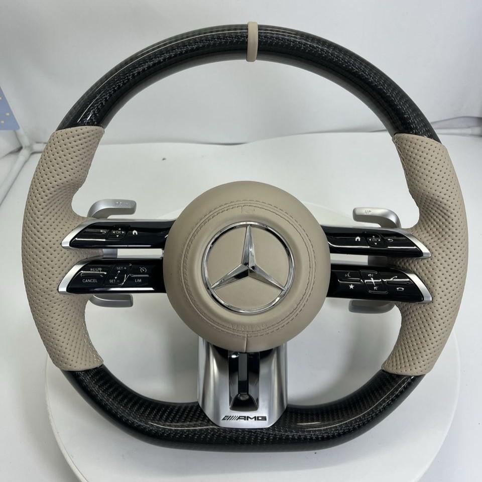 Volant Mercedes en carbone beige complet AMG, Enlèvement ou Envoi, Neuf, Mercedes-Benz
