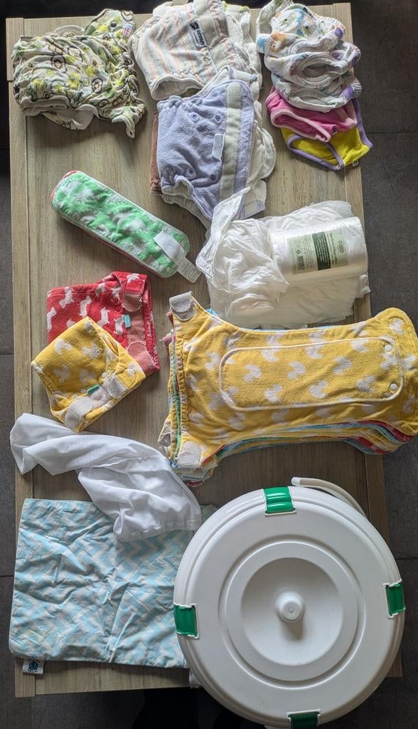 Grote set wasbare luiers, Kinderen en Baby's, Badjes en Verzorging, Luieremmer, Ophalen