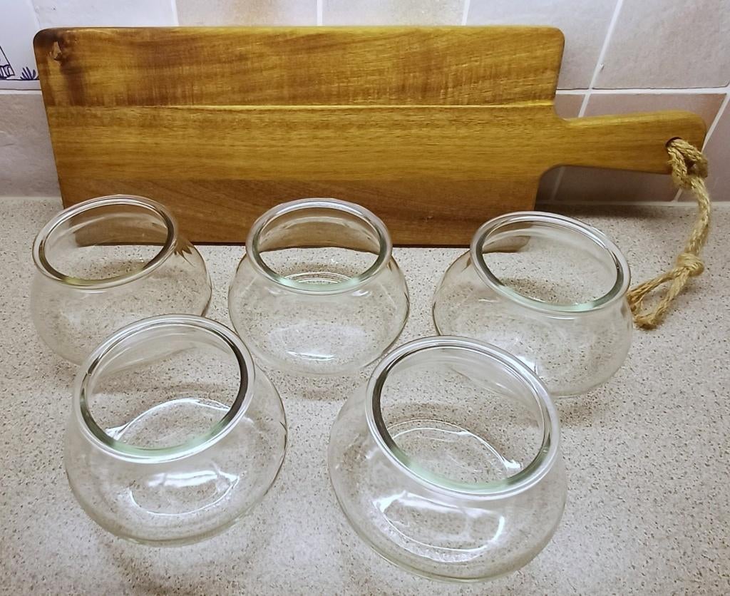 Glazen bokalen 900 ml – set van 5 stuks / zonder deksel, Ophalen