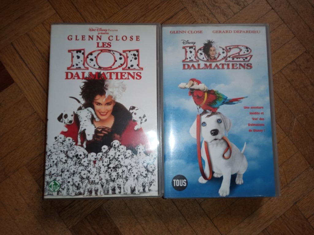 Cassette VHS les 101 dalmatiens 102 dalmatiens, CD & DVD, Enlèvement ou Envoi, Dessins animés et Film d'animation, Dessin animé