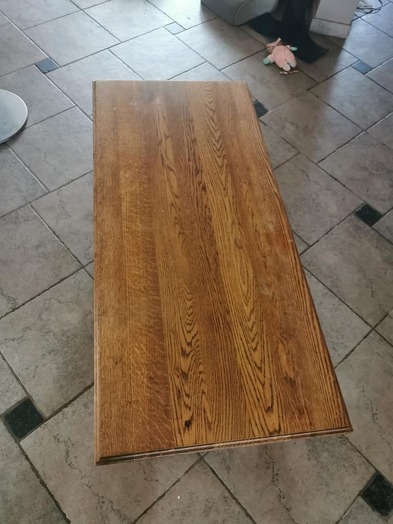 table basse de salon en chêne en très bon état, Gebruikt