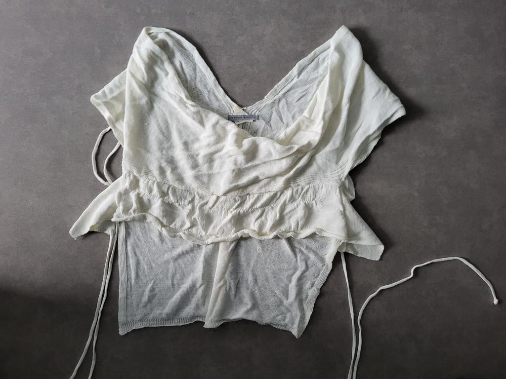 Sarah Pacini wit linnen truitje one size, Maat 38/40 (M), Sarah Pacini, Wit, Ophalen of Verzenden