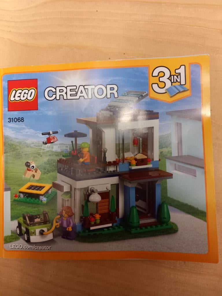Modulair modern huis Lego creator 31068, Kinderen en Baby's, Ophalen of Verzenden, Zo goed als nieuw, Complete set, Lego
