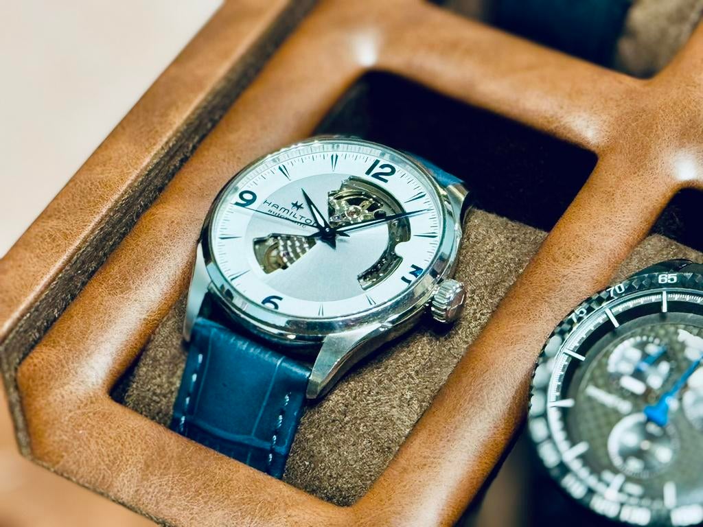 Hamilton - Jazzmaster, Overige materialen, Leer, Polshorloge, Zo goed als nieuw