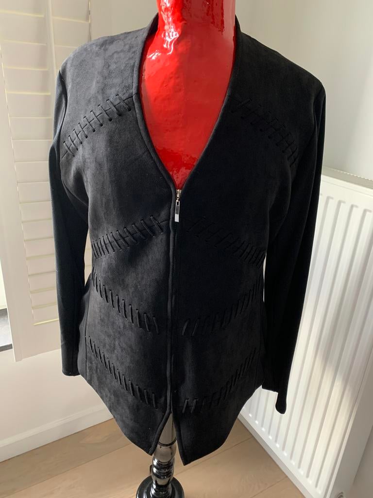 Zwarte vest ,maat 42 Leo&Ugo, Kleding | Dames, Ophalen, Zo goed als nieuw, Maat 42/44 (L)