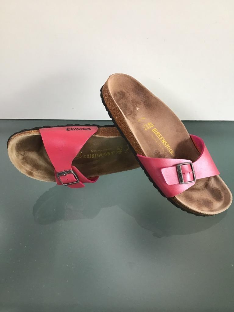 Gratis Verzenden | Birkenstock Madrid roze slippers 42, Kleding | Dames, Schoenen, Zo goed als nieuw, Slippers, Roze, Verzenden