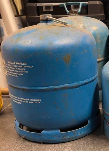 3 lege campingaz gasflessen, Ophalen, Gebruikt