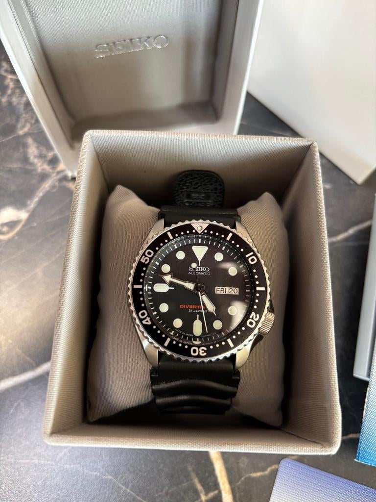 Seiko Diver SKX007J, Montre-bracelet, Seiko, Enlèvement ou Envoi, Synthétique
