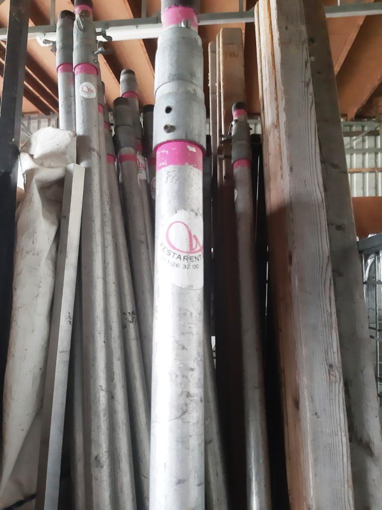 Vlaggenmast uitschuifbaar - tot +/- 6 meter, Diversen, Vlaggen en Wimpels, Ophalen, Zo goed als nieuw