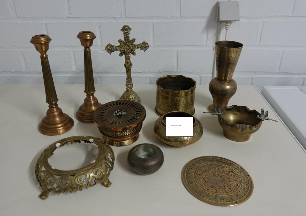 diverse koperen objecten, Antiek en Kunst, Ophalen of Verzenden, Koper