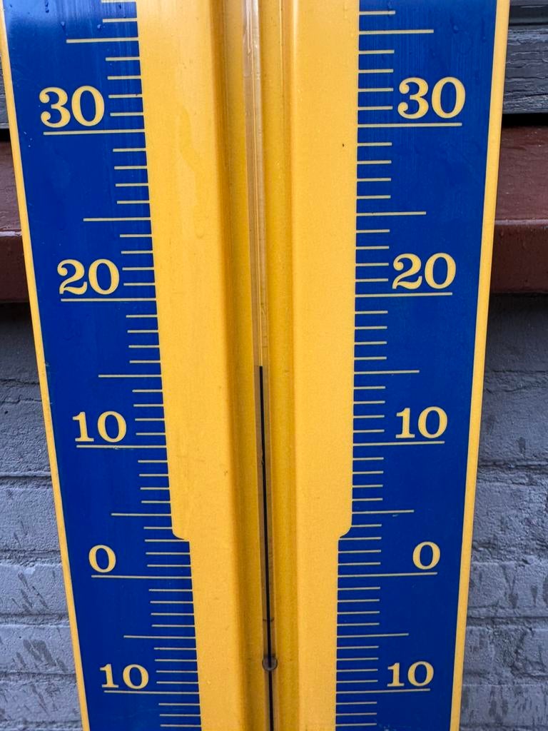 Monroe Schokbrekers reclame thermometer, Ophalen, Gebruikt, Reclamebord