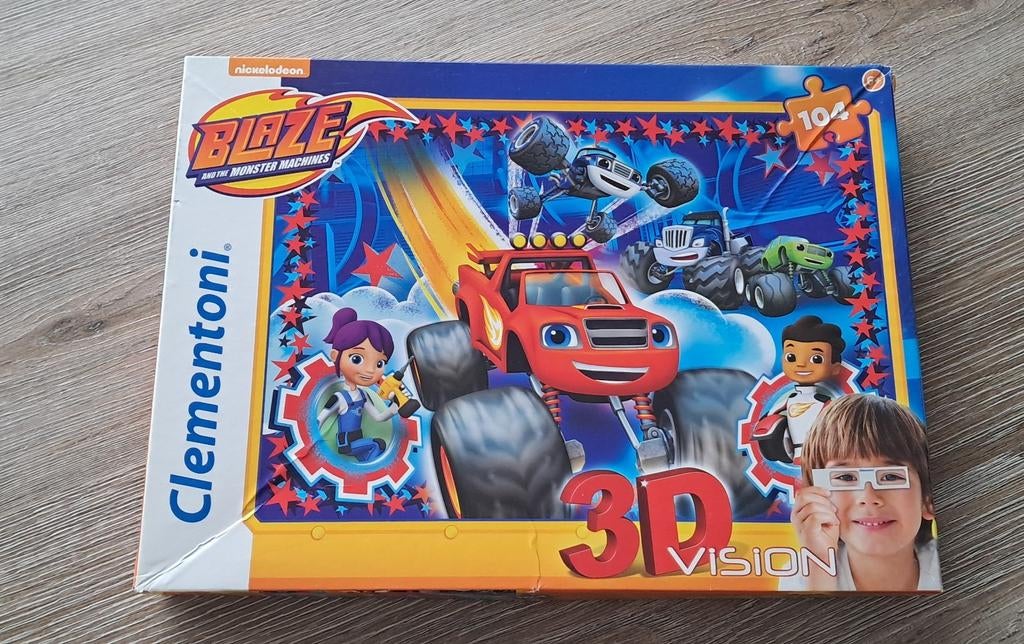 Puzzle Blaze et les Monster Wheels par Clementoni, Enlèvement ou Envoi, Comme neuf