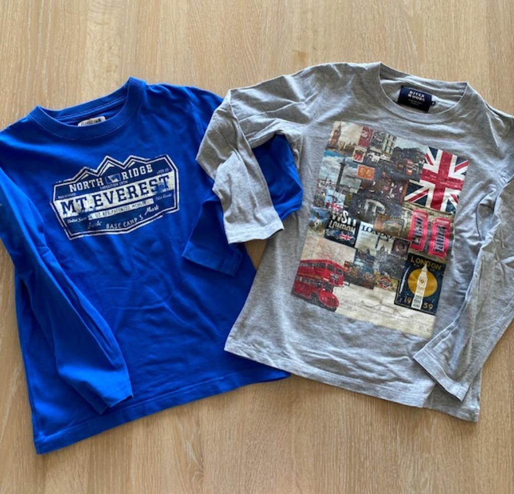 Twee T-shirts River Woods S10, Kinderen en Baby's, Ophalen, Gebruikt, River Woods, Shirt of Longsleeve